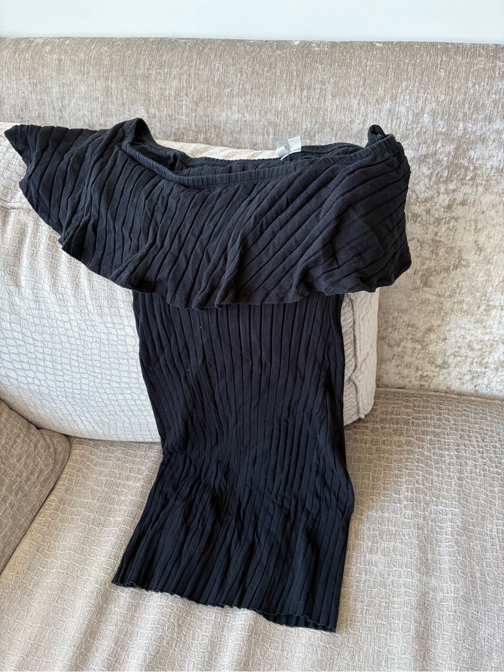Black Stretchy Fitted Dress